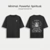 adiyogi oversized tee – minimal spiritual edition