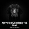 adiyogi oversized tee – minimal spiritual edition