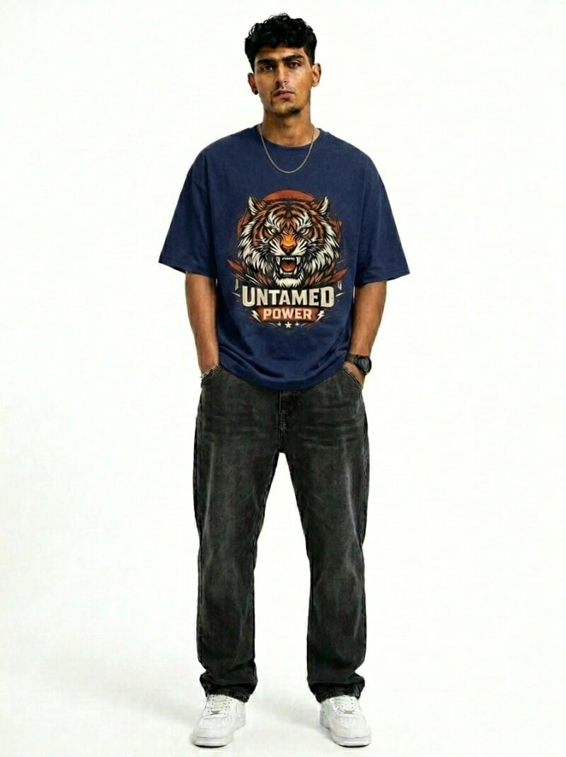 untamed power oversized tee